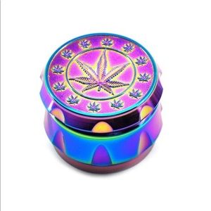 Rainbow Herb Spice Grinder 4 Piece Zinc Alloy